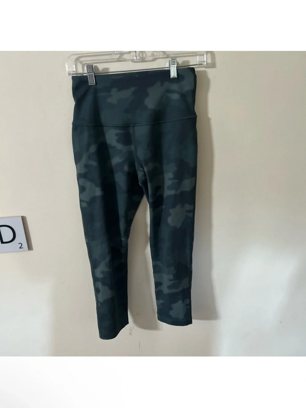 Zella Size Small Black & Gray Camo High-Waist Leggings